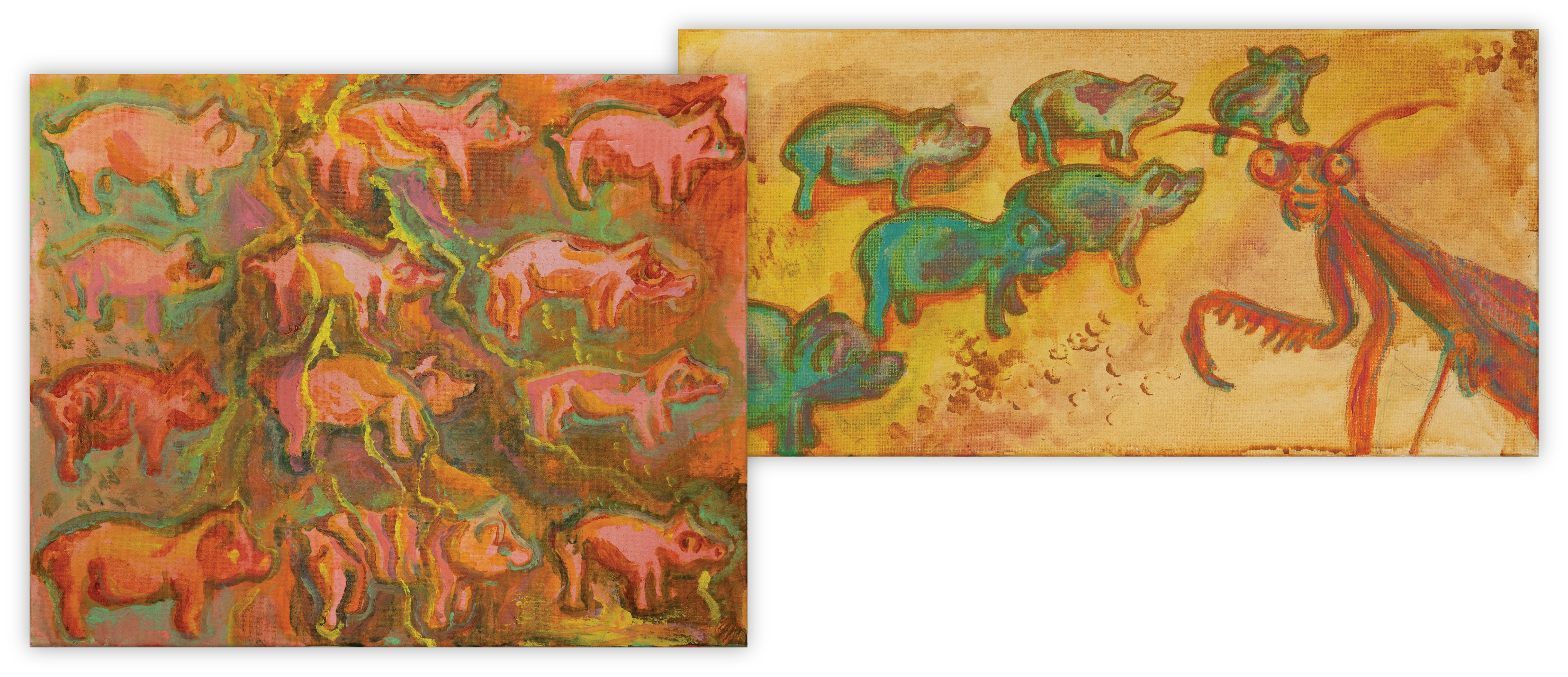 bixby boss pig animal paintings